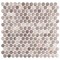 Andova Tiles SAMPLE Orb 075 x 075 Metal Penny Round Mosaic Tile SAM-ANDORB255 - alternate 1